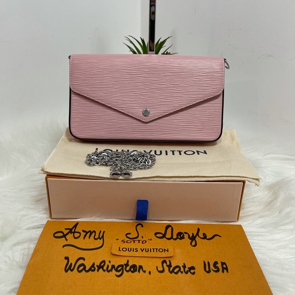 Louis Vuitton Handbags - 🔥SOLD 🔥Felicie Pochette Epi in Rose Ballerine